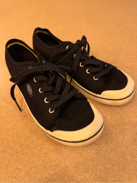 Keen Shoes - Keen Black Canvas Sneakers with White Toe
